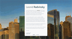 Desktop Screenshot of leonidradvinsky.com