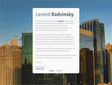 Tablet Screenshot of leonidradvinsky.com